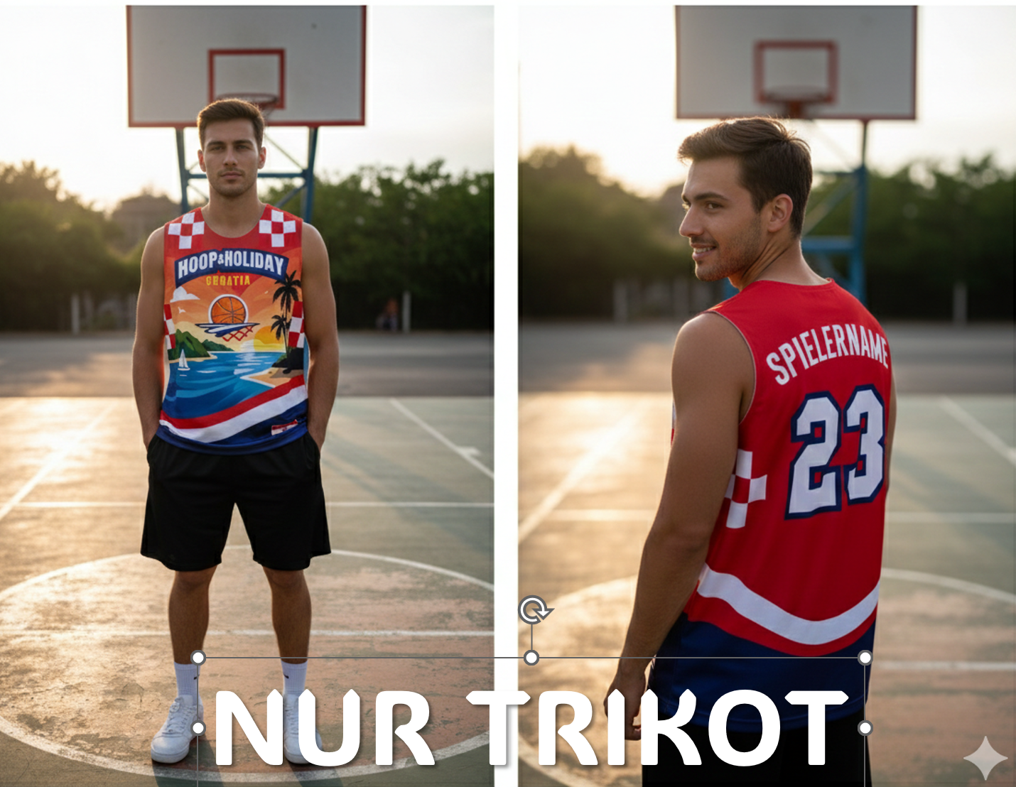 NUR Trikot "Hoop & Holiday" mit Name individualisiert
