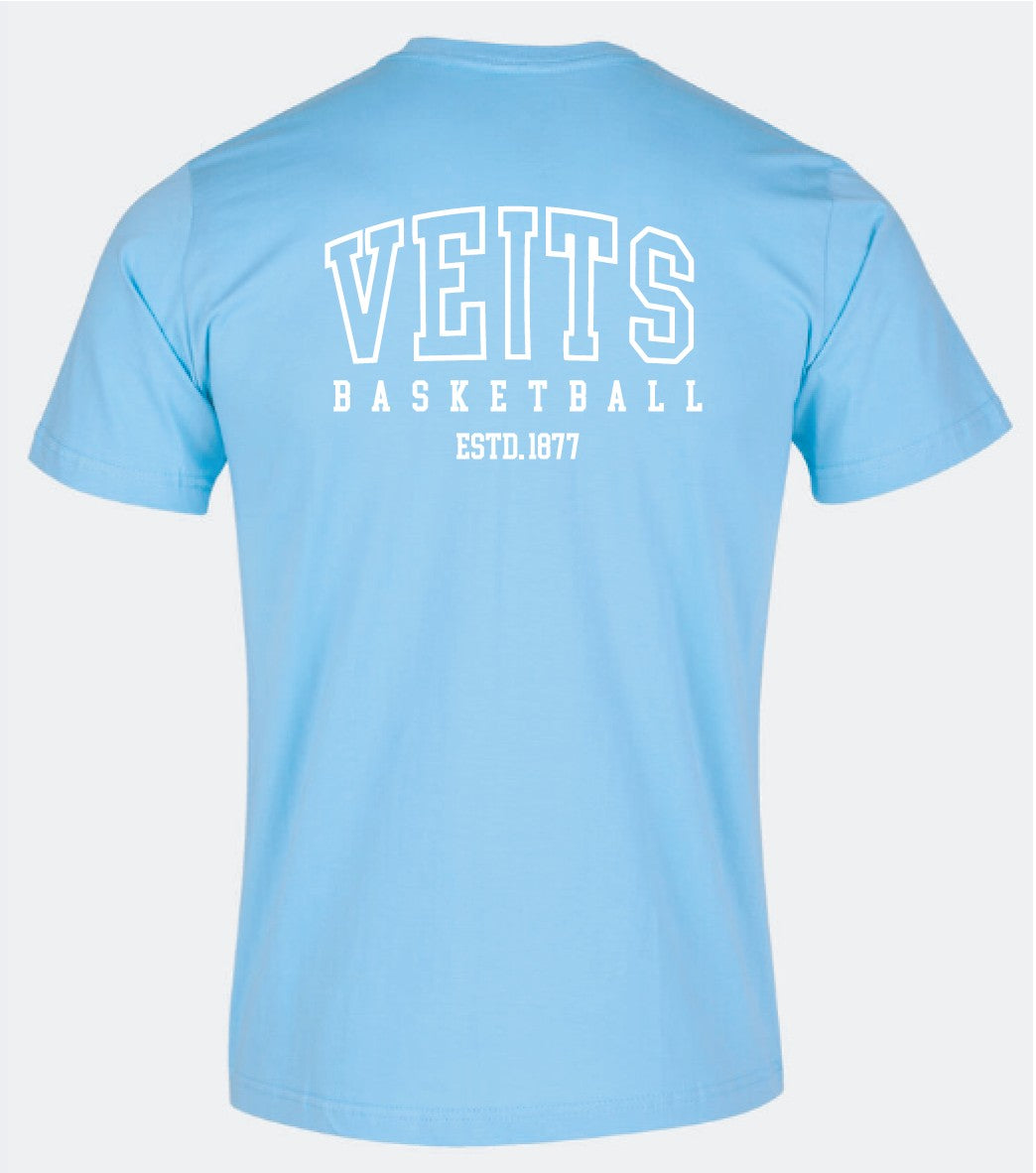 Premium T-Shirt VEITS-Basketball hellblau (Marke Joma)