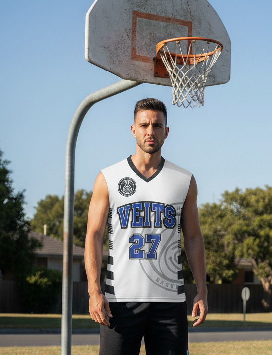 Originaltrikot VEITS weiß, mit Name individualisiert