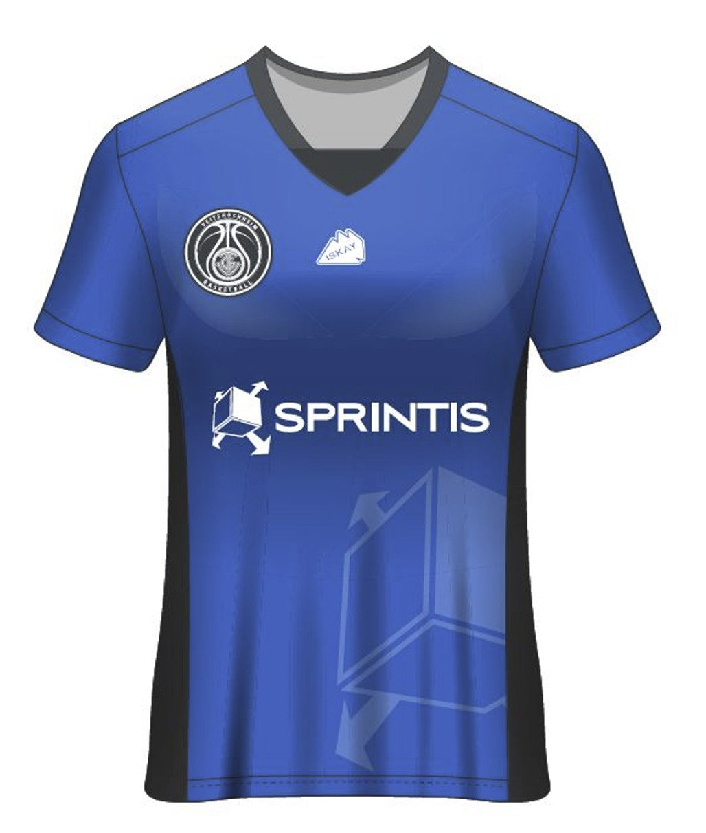 Shootingshirt VEITS blau, mit Name individualisiert