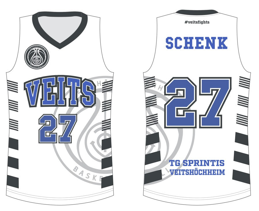Originaltrikot VEITS weiß, mit Name individualisiert